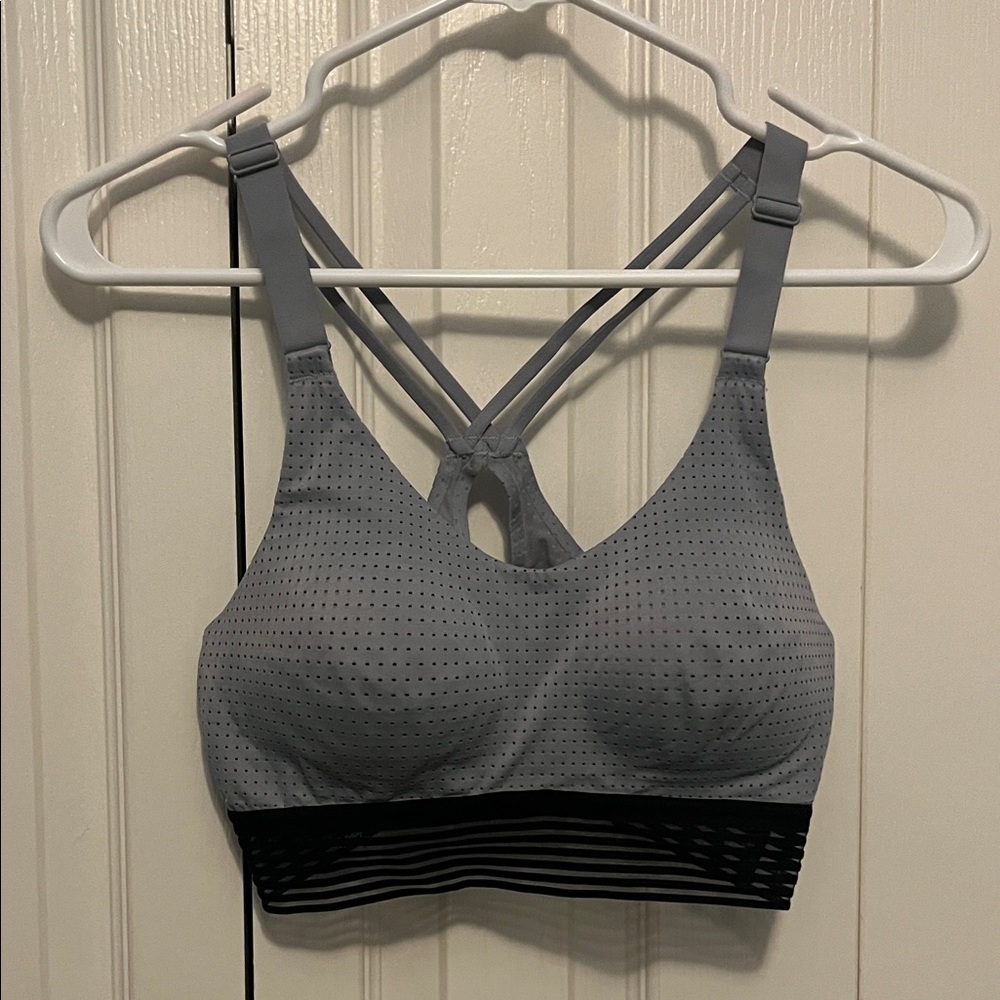 Victoria secret grey and black sports bra. Size 34b